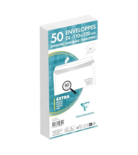 clairefontaine-triomphe-5935c-enveloppes-dl-blanches-x50 image 5