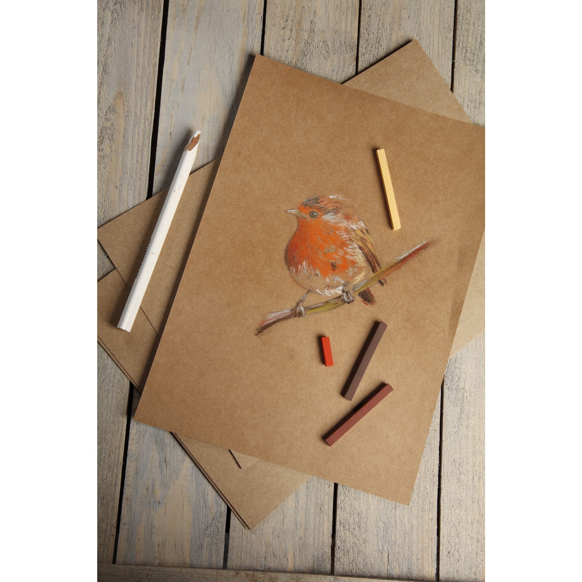 clairefontaine-tulip-paper-papier-kraft-brun-a4-400g-10-feuilles image 4