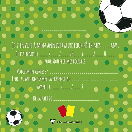 clairefontaine-pollen-set-8-cartes-foot-enveloppes-12x12 image 8
