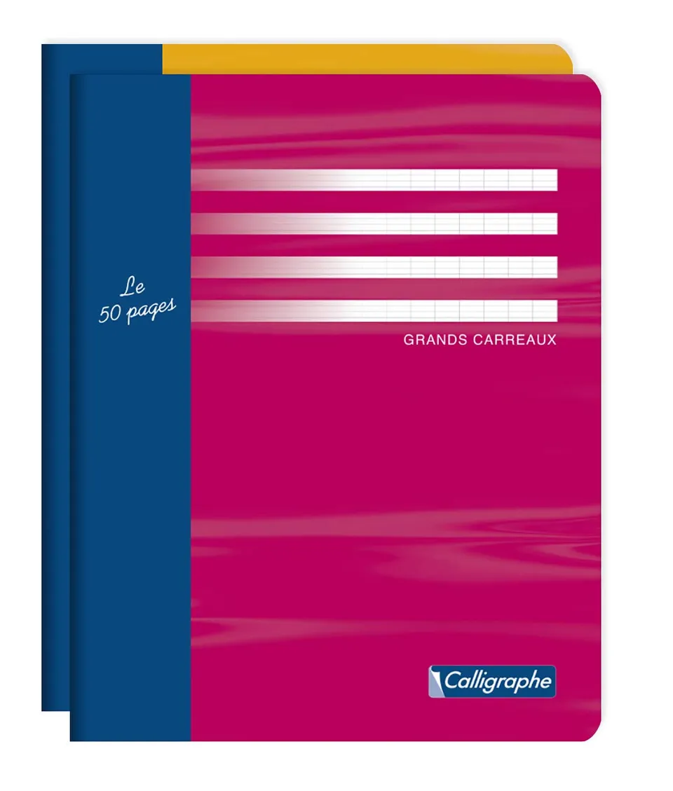 clairefontaine-calligraphe-5412c-cahier-17x22cm-48p-grands-carreaux image 1