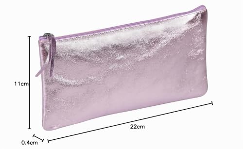 clairefontaine-age-bag-trousse-cuir-rose-iris-22x11-cm image 8