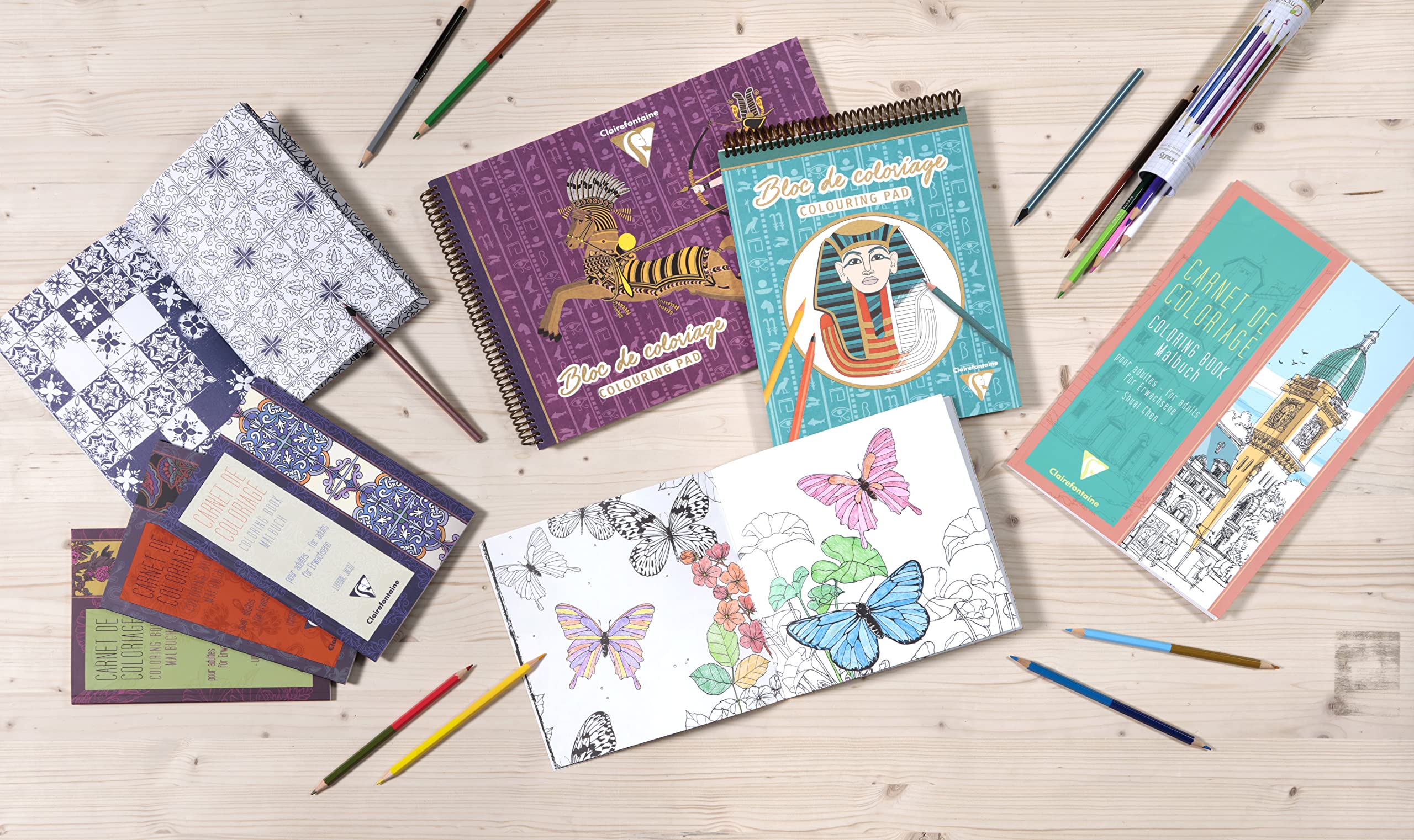 clairefontaine-carnet-coloriage-villes-adulte-a4-24-pages image 5