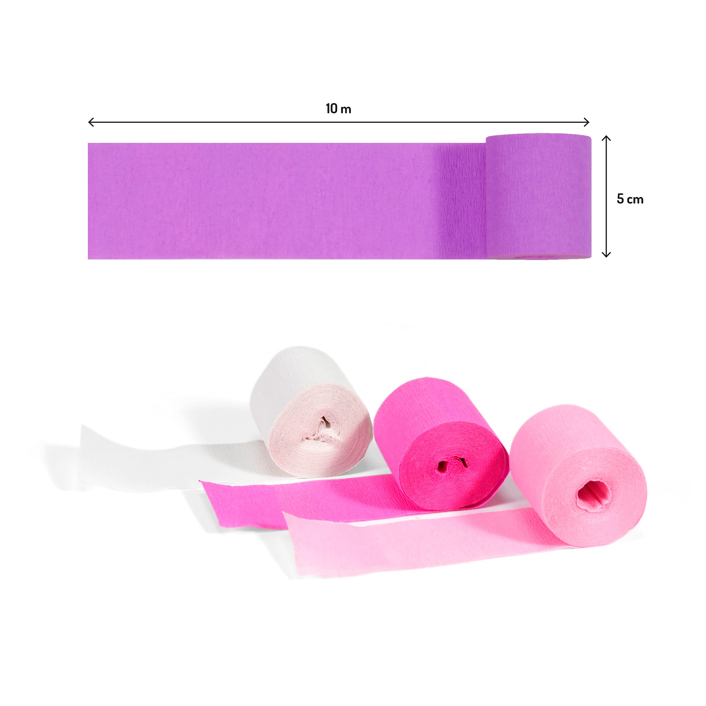 clairefontaine-tulip-papier-cr-pon-rose-5cmx10m-lot-4 image 3