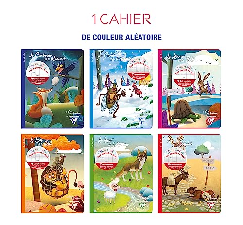 clairefontaine-fables-de-la-fontaine-cahier-17x22-carreaux-90g image 6