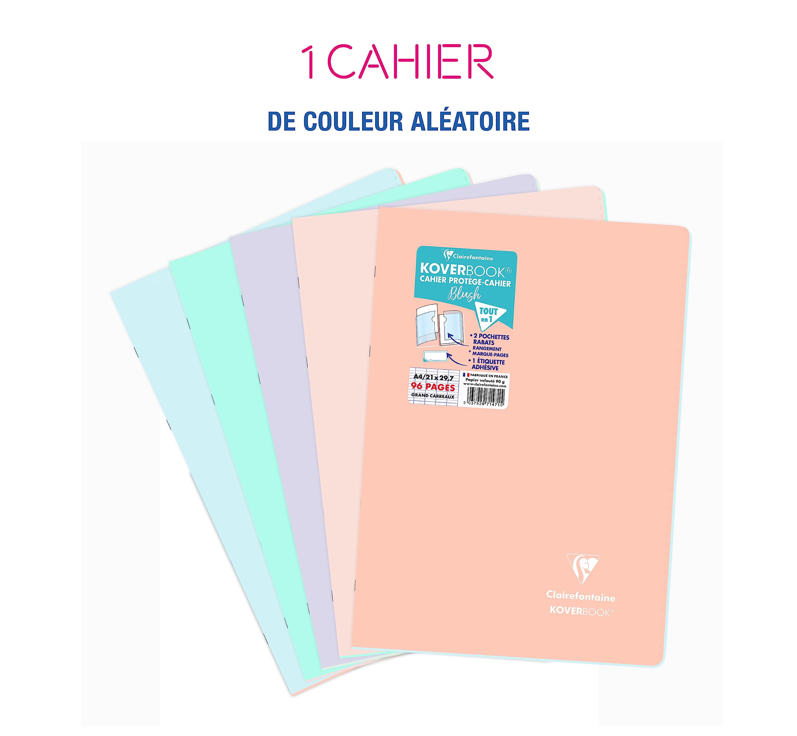 clairefontaine-koverbook-blush-cahier-a4-96p-grands-carreaux image 2