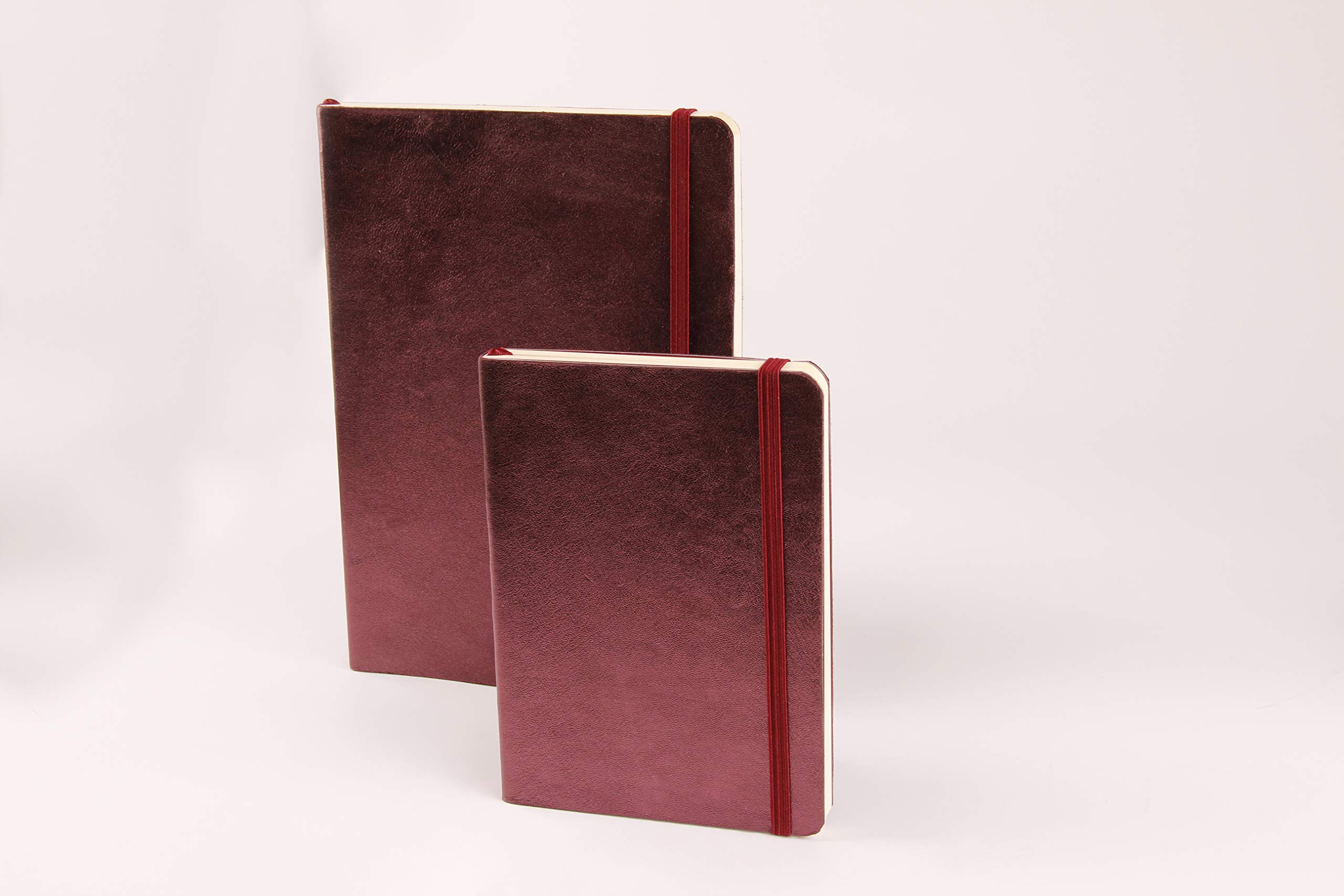 clairefontaine-age-bag-400093c-carnet-a5-cuir-cerise-lign image 2