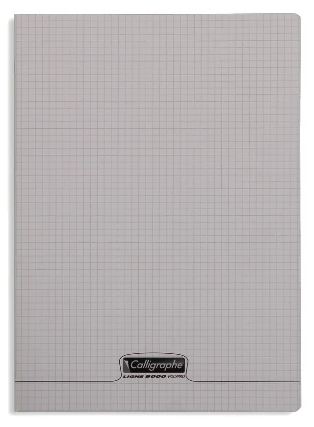 clairefontaine-calligraphe-cahier-a4-96p-petits-carreaux-gris image 1