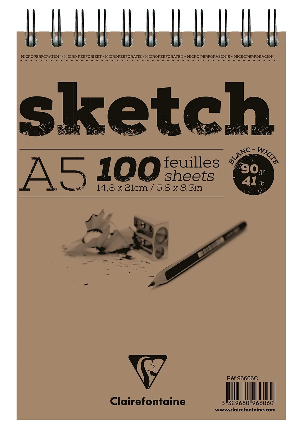 clairefontaine-painton-bloc-dessin-a5-100-feuilles-90g image 1