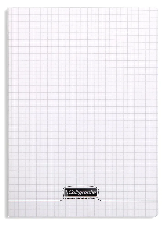 calligraphe-cahier-a4-192-pages-petits-carreaux-incolore image 1