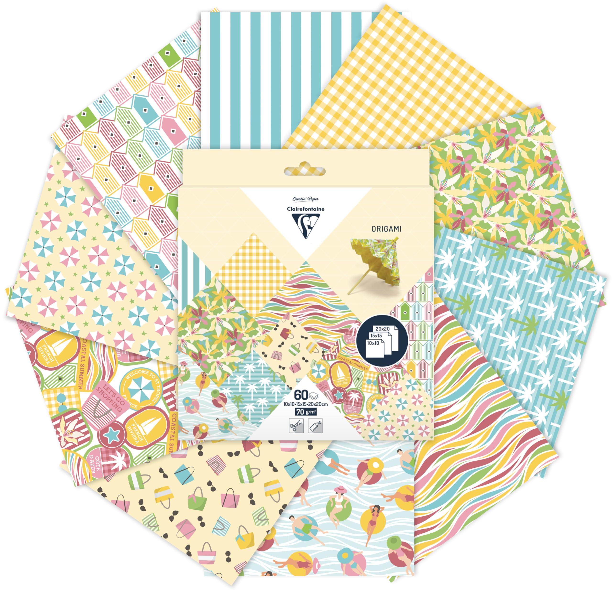 clairefontaine-95384c-papier-origami-french-riviera-60-feuilles image 2