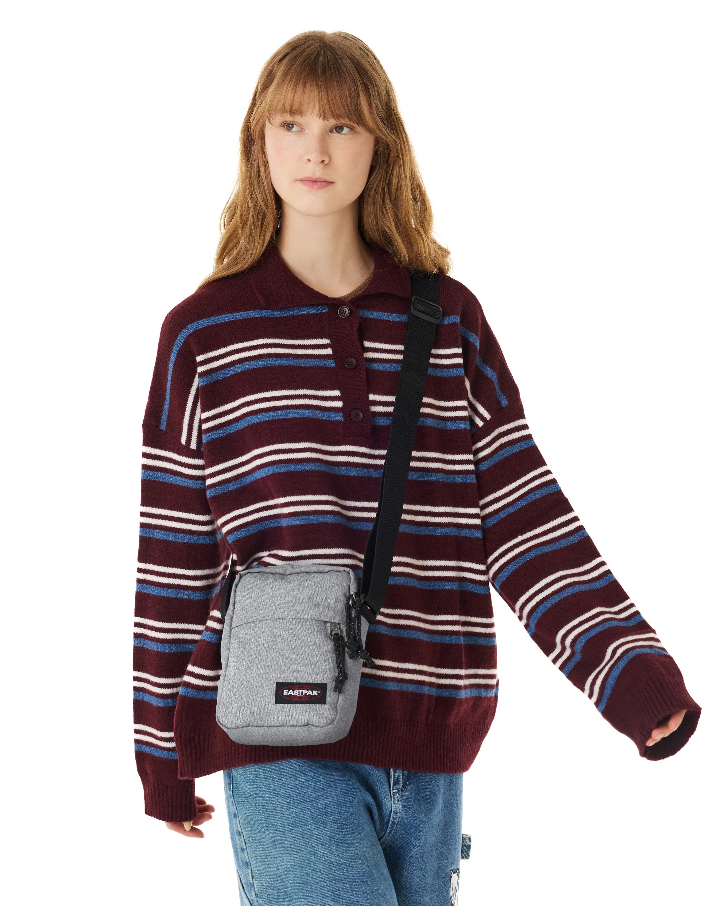 eastpak-the-one-ek000045-sac-bandouli-re-sunday-grey-petit-nylon image 2