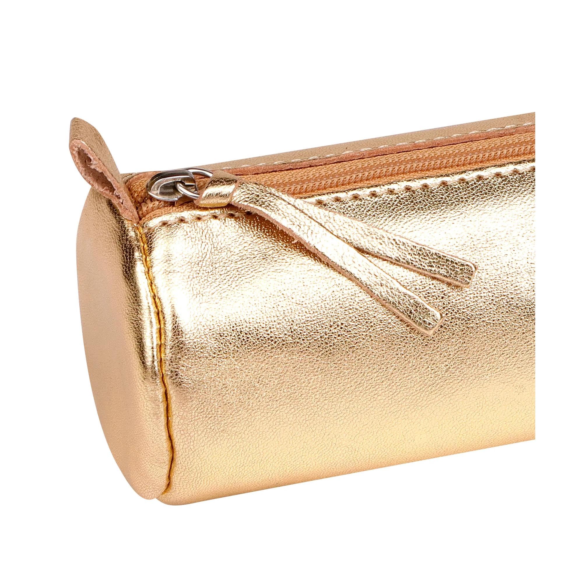 clairefontaine-age-bag-8692c-trousse-ronde-cuir-or-22-cm image 6
