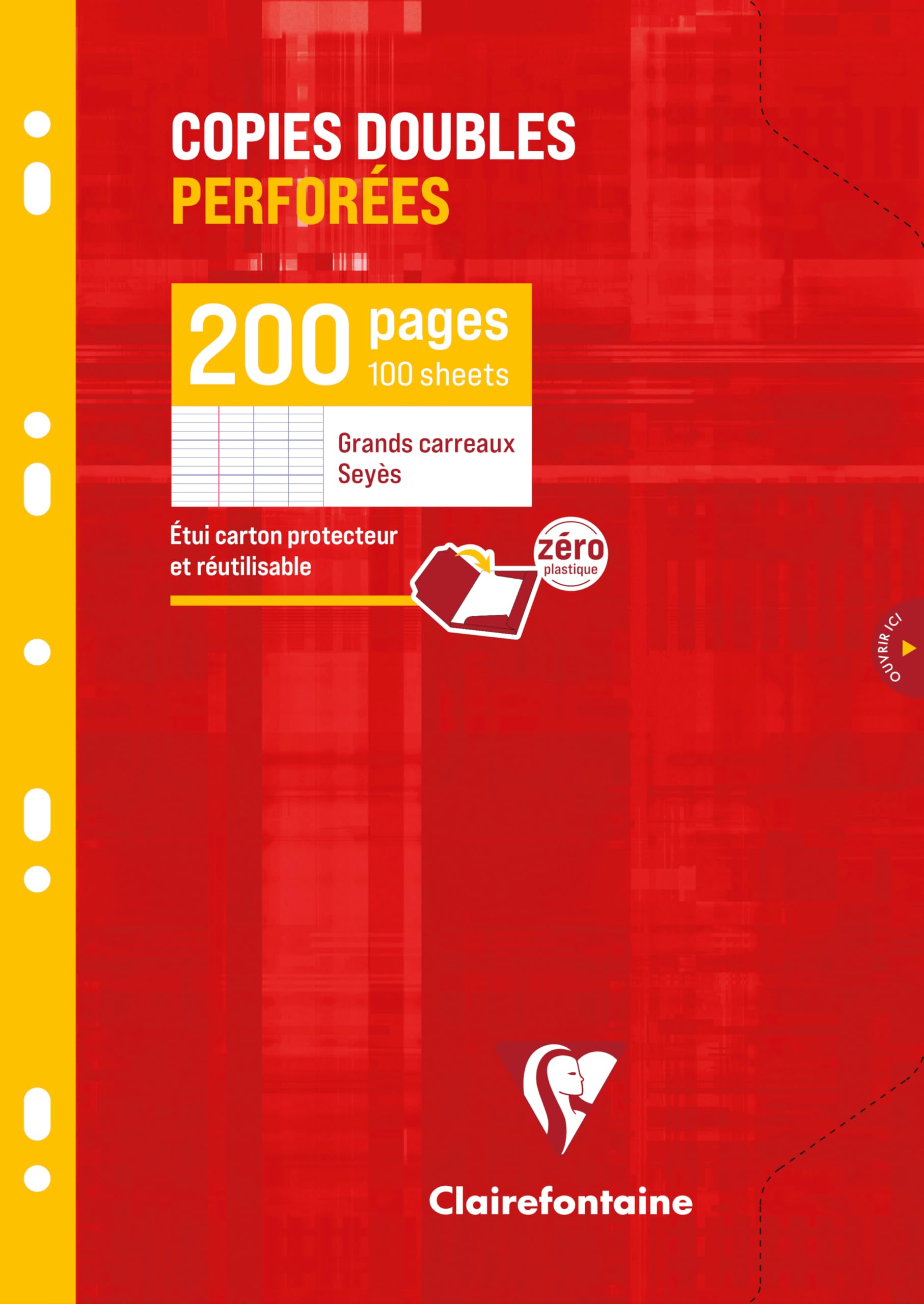 clairefontaine-back-to-basics-copies-doubles-a4-200p-grands-carreaux image 1