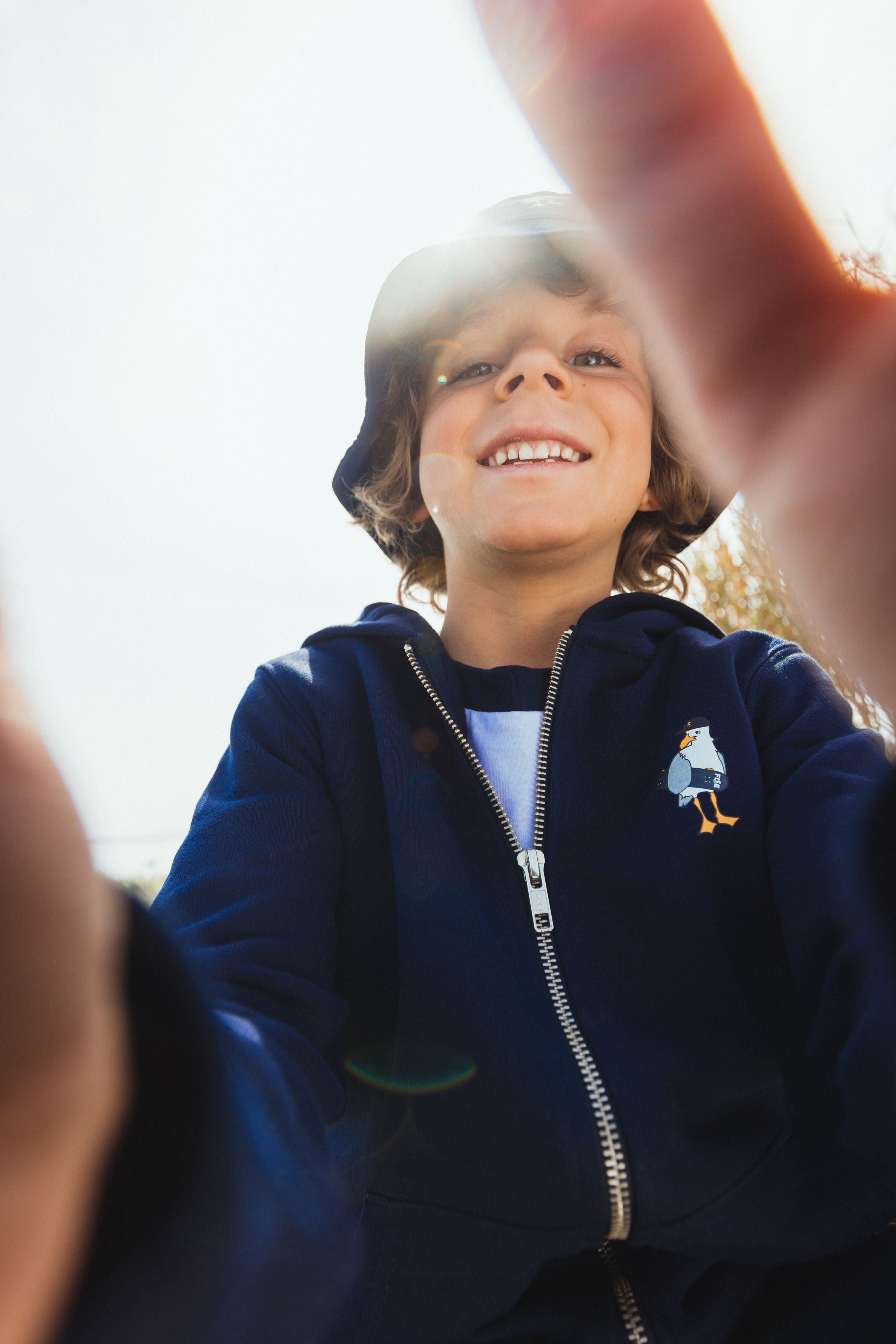 fise-sweat-zipp-seagull-kids-bleu-marine-enfant image 3