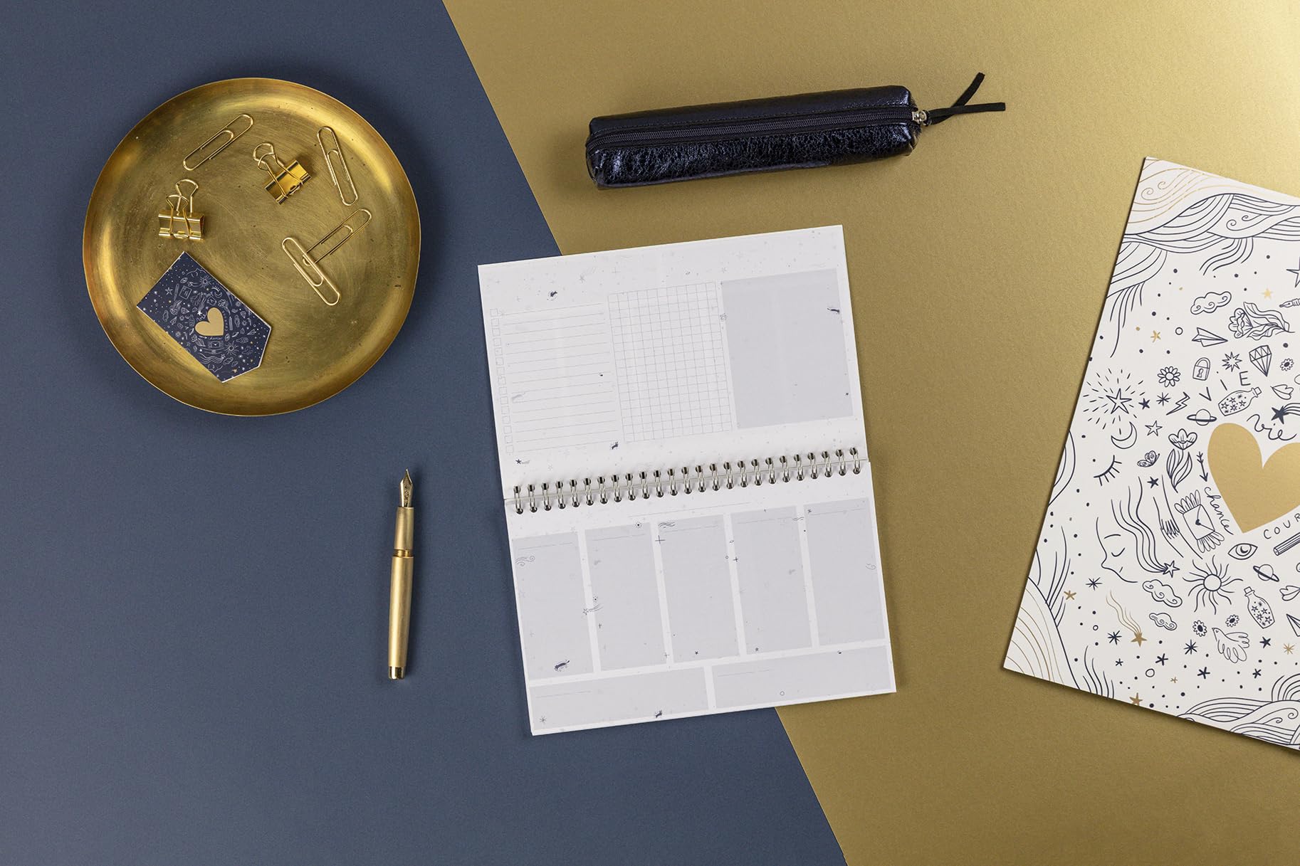 clairefontaine-adolie-116295c-bloc-planner-celeste-22x14cm-non-date image 6