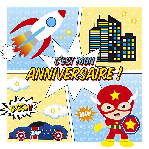 clairefontaine-20034c-cartes-invitation-anniversaire-super-h-ros-x8 image 6