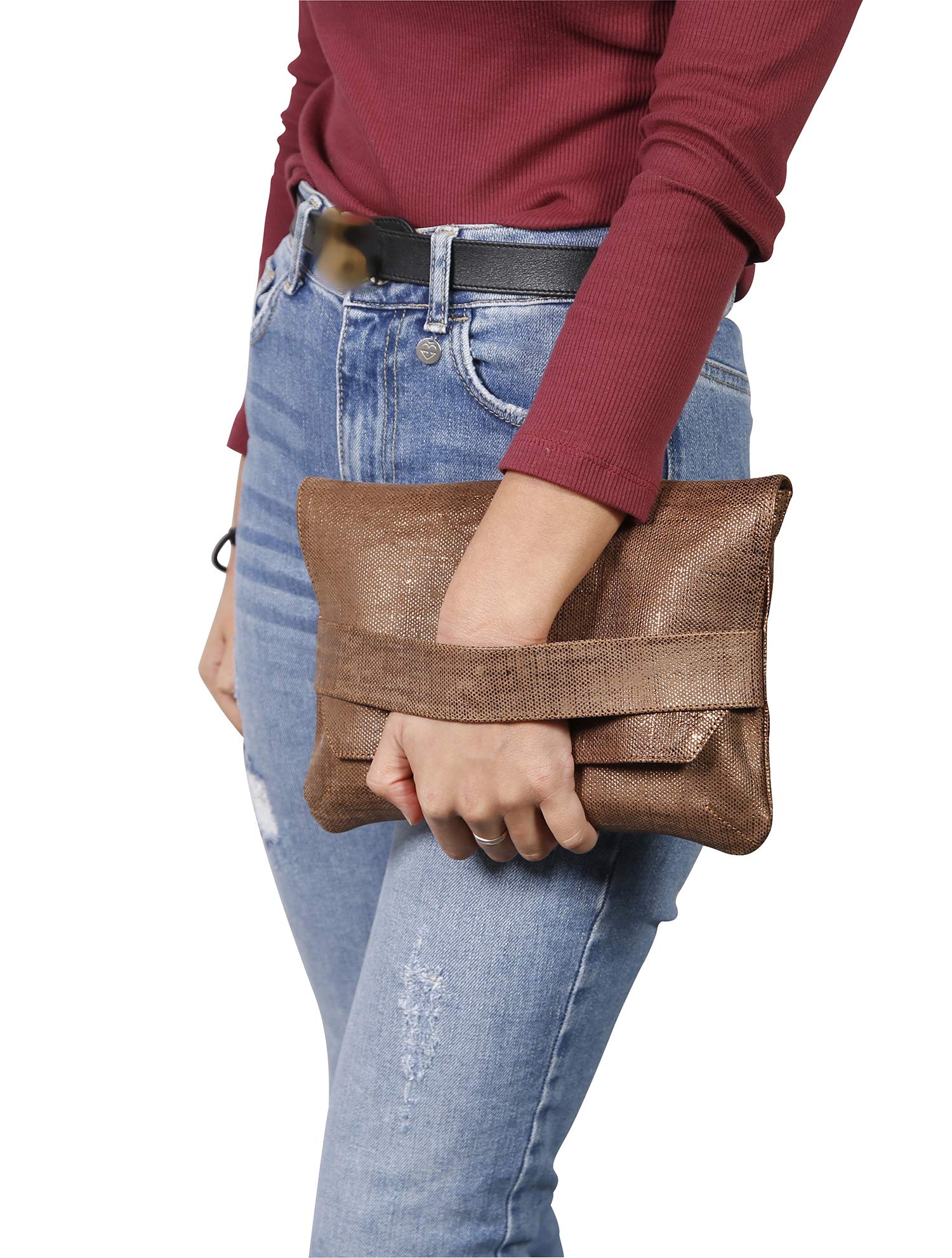 clairefontaine-age-bag-pochette-cuir-bronze-26x18-cm image 4