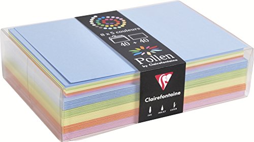 clairefontaine-pollen-20802c-coffret-40-cartes-enveloppes-c6 image 4