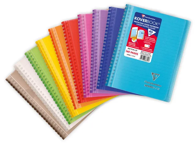 clairefontaine-koverbook-366701c-carnet-spirale-a5-lign-160p image 1