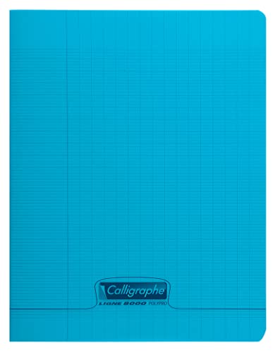 calligraphe-18102c-cahier-agraf-17x22-cm-48p-grands-carreaux-bleu image 5