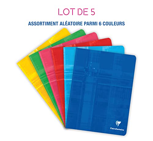 clairefontaine-back-to-basics-lot-5-cahiers-17x22-grands-carreaux-48p image 6