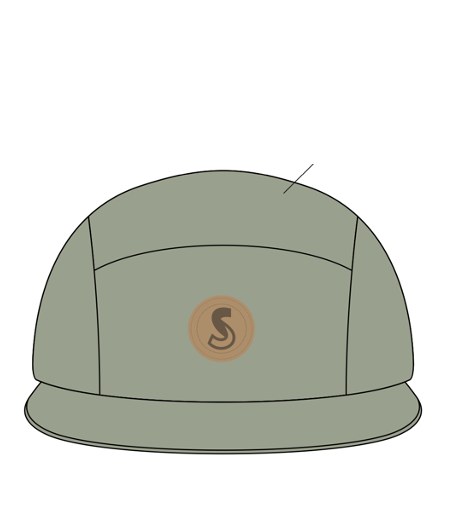 fise-5-panel-patch-s-casquette-vert-amande-tu image 2