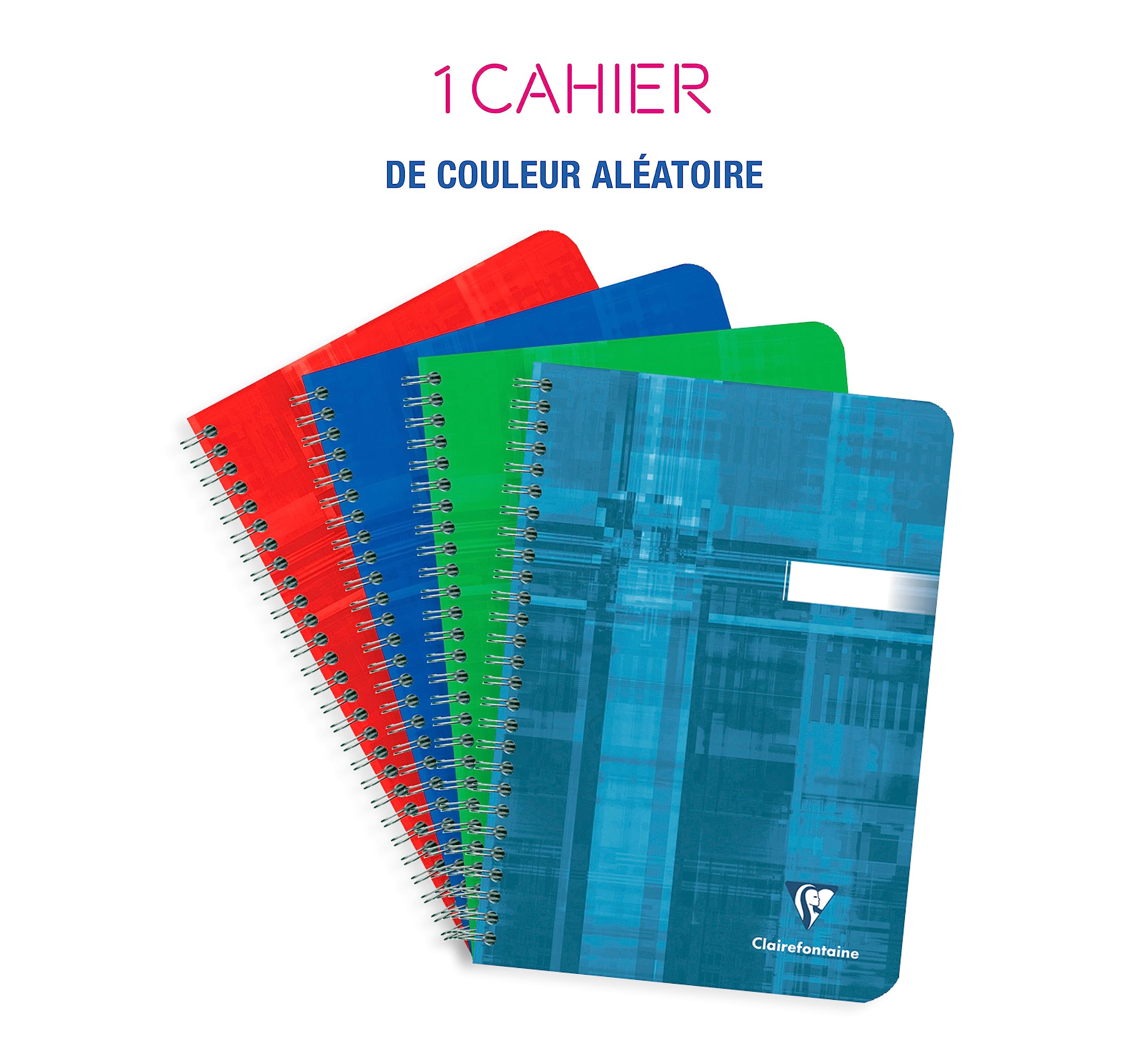 clairefontaine-cahier-spirale-a5-100-pages-petits-carreaux-90g image 2