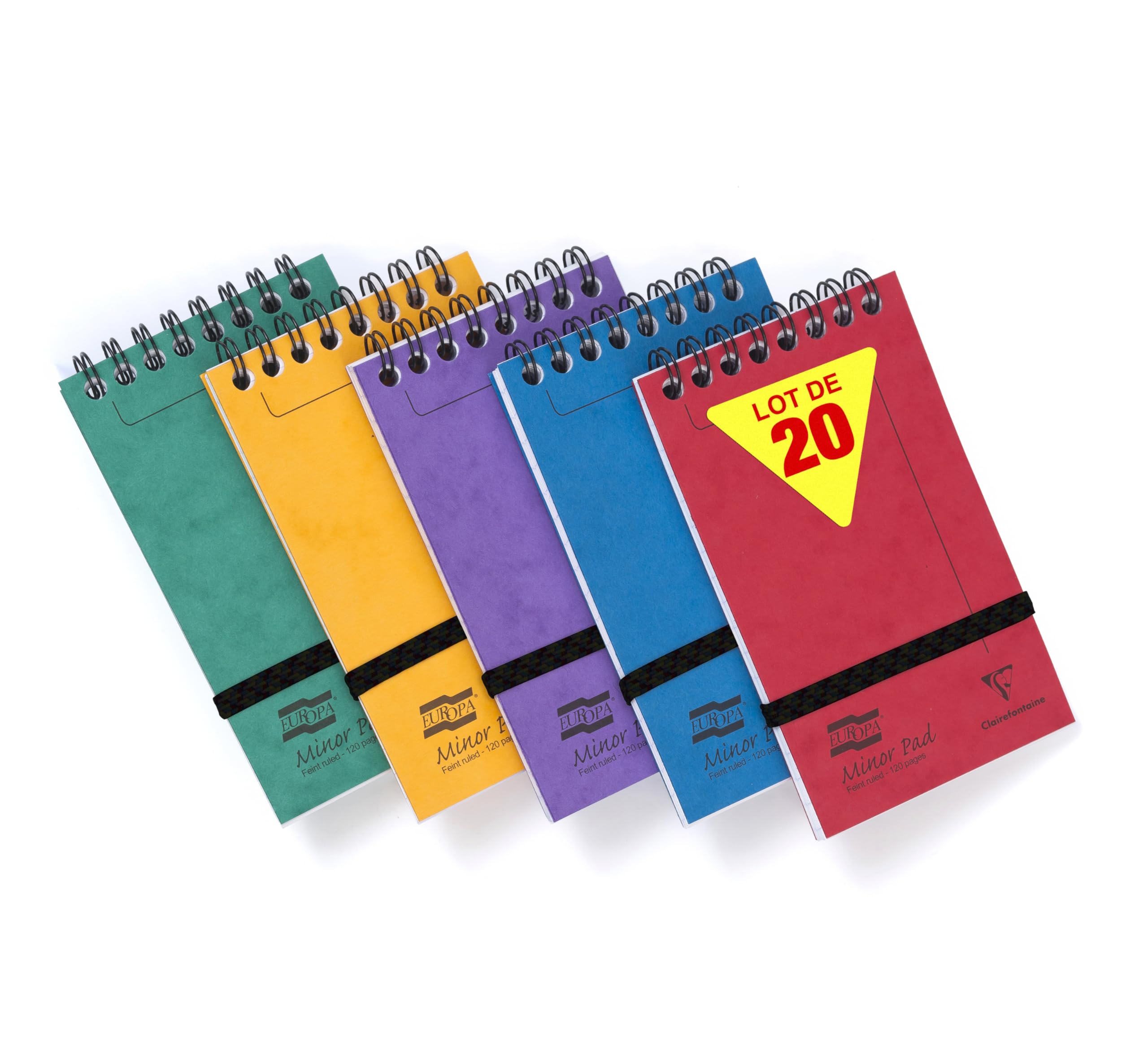 clairefontaine-europa-4920z-bloc-spirale-lign-lot-de-20-poche image 1