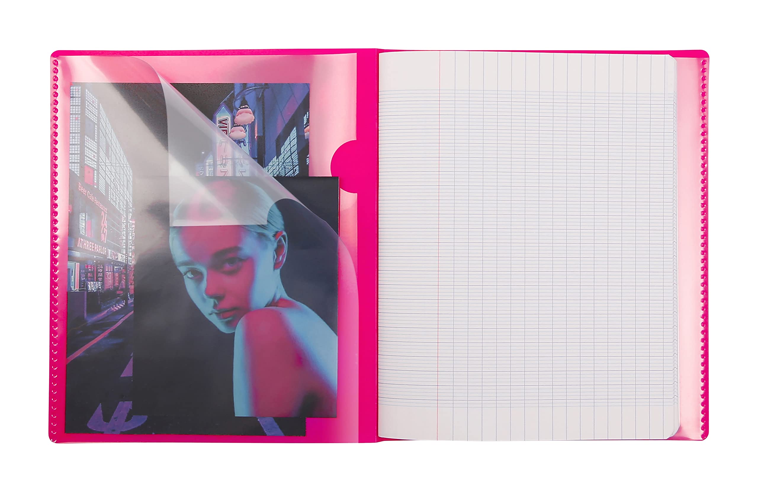 clairefontaine-koverbook-neon-carnet-11x17-96p-lign-couleur-al-atoire image 3