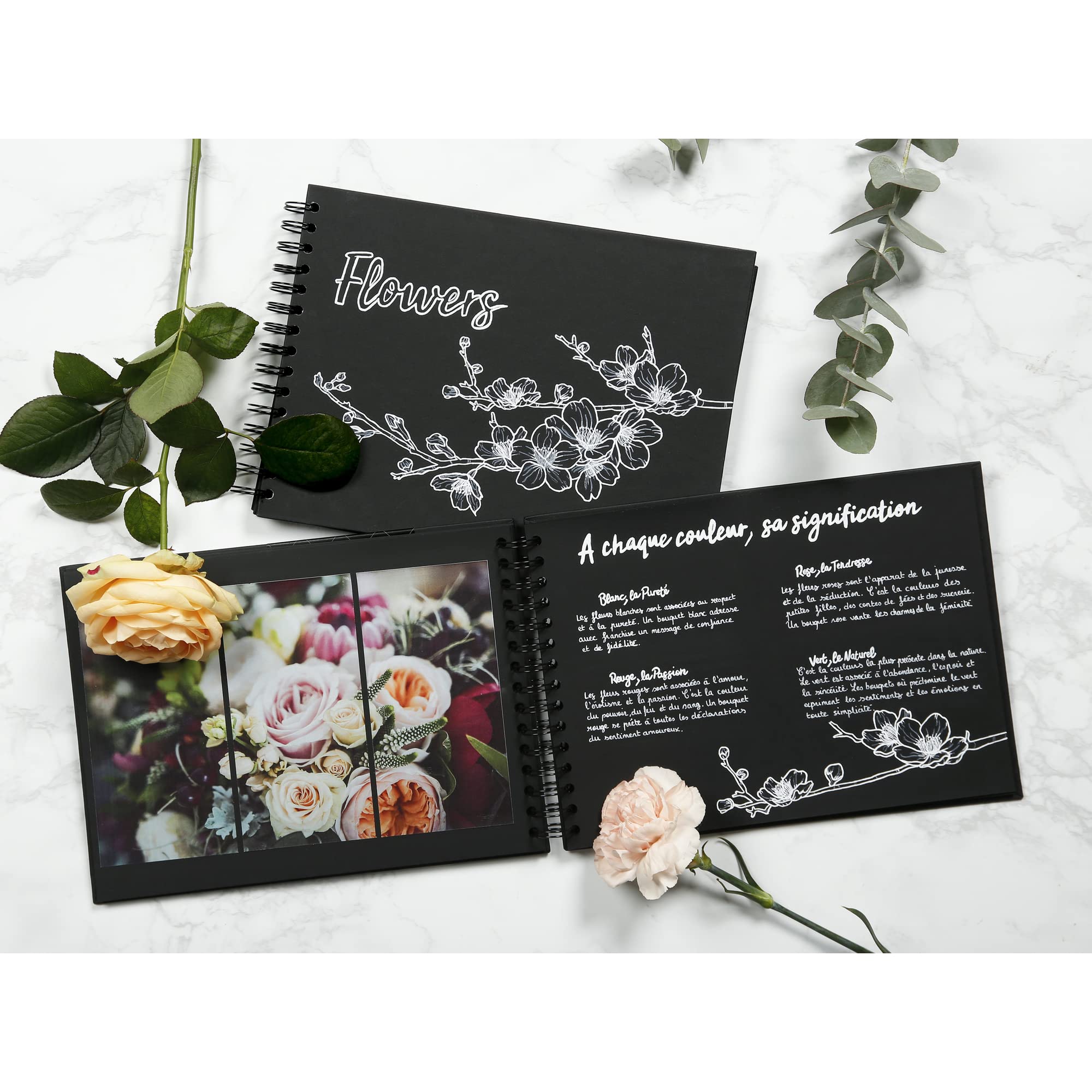 clairefontaine-tulip-95436c-album-noir-32x24-40-feuilles-185g image 4