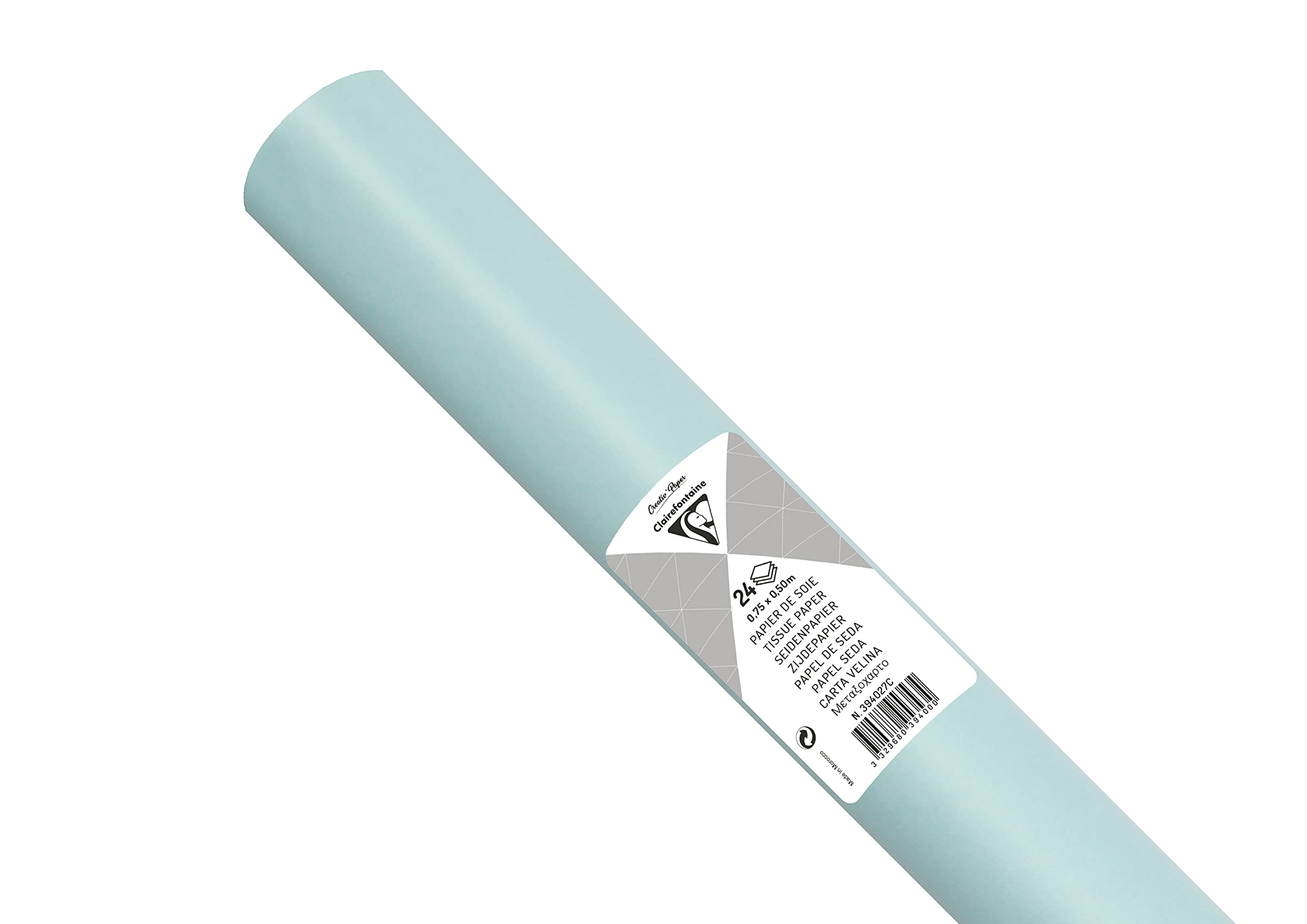 clairefontaine-papier-de-soie-bleu-ciel-50x75-24-feuilles-18g image 1