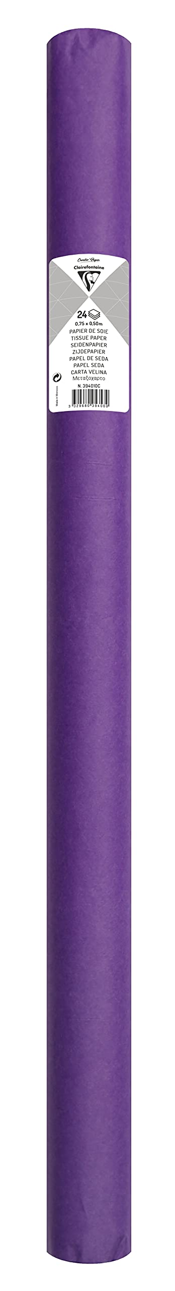 clairefontaine-394010c-papier-de-soie-mauve-50x75cm-24-feuilles image 2