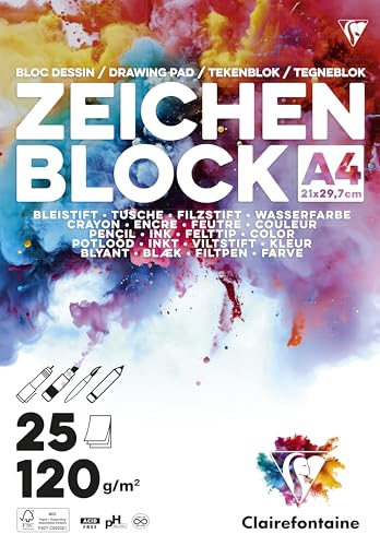 clairefontaine-painton-70525b-bloc-dessin-a4-120g-25-feuilles image 3