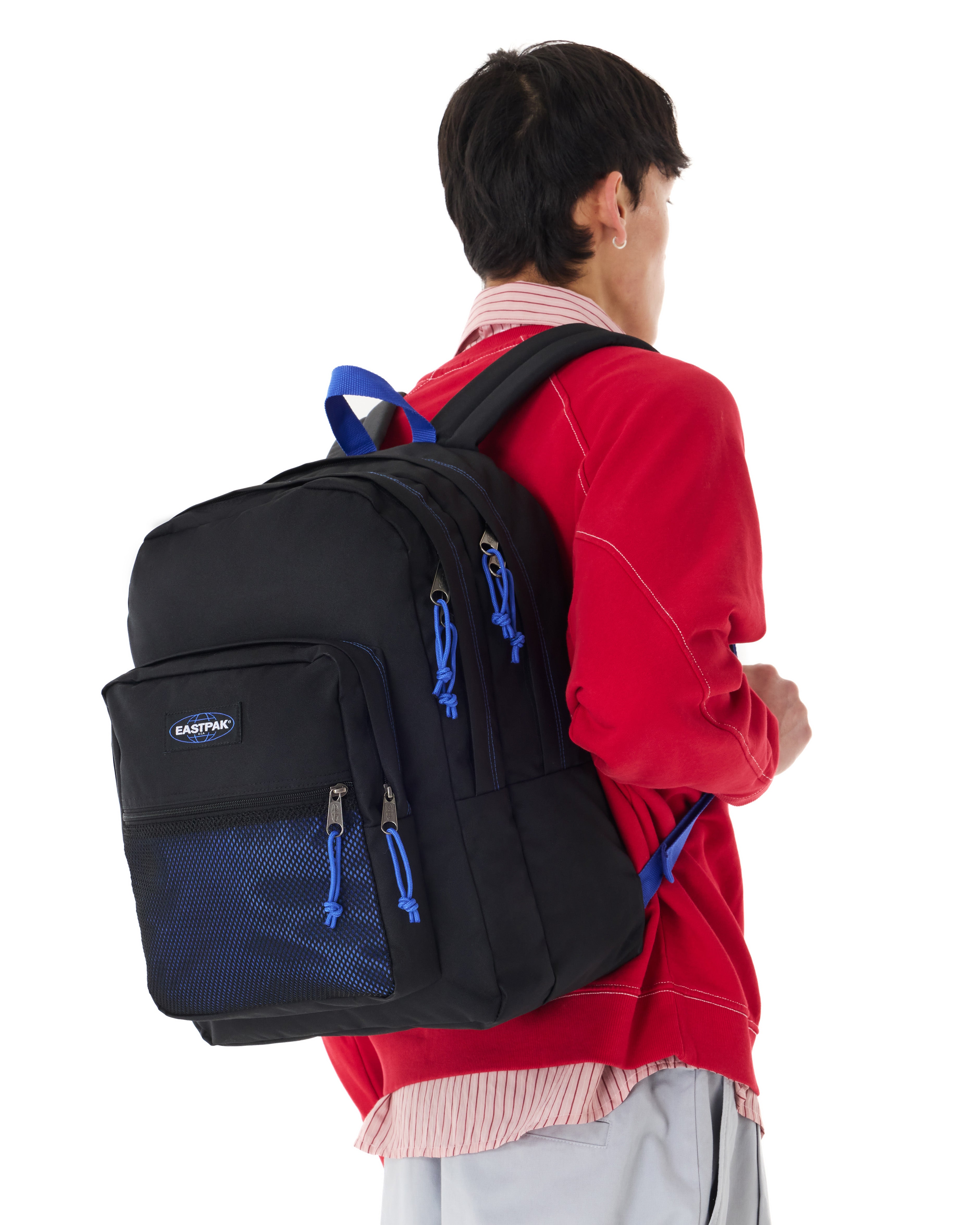 eastpak-pinnacle-sac-dos-kontrast-black-blue-grand-2-compartiments image 4