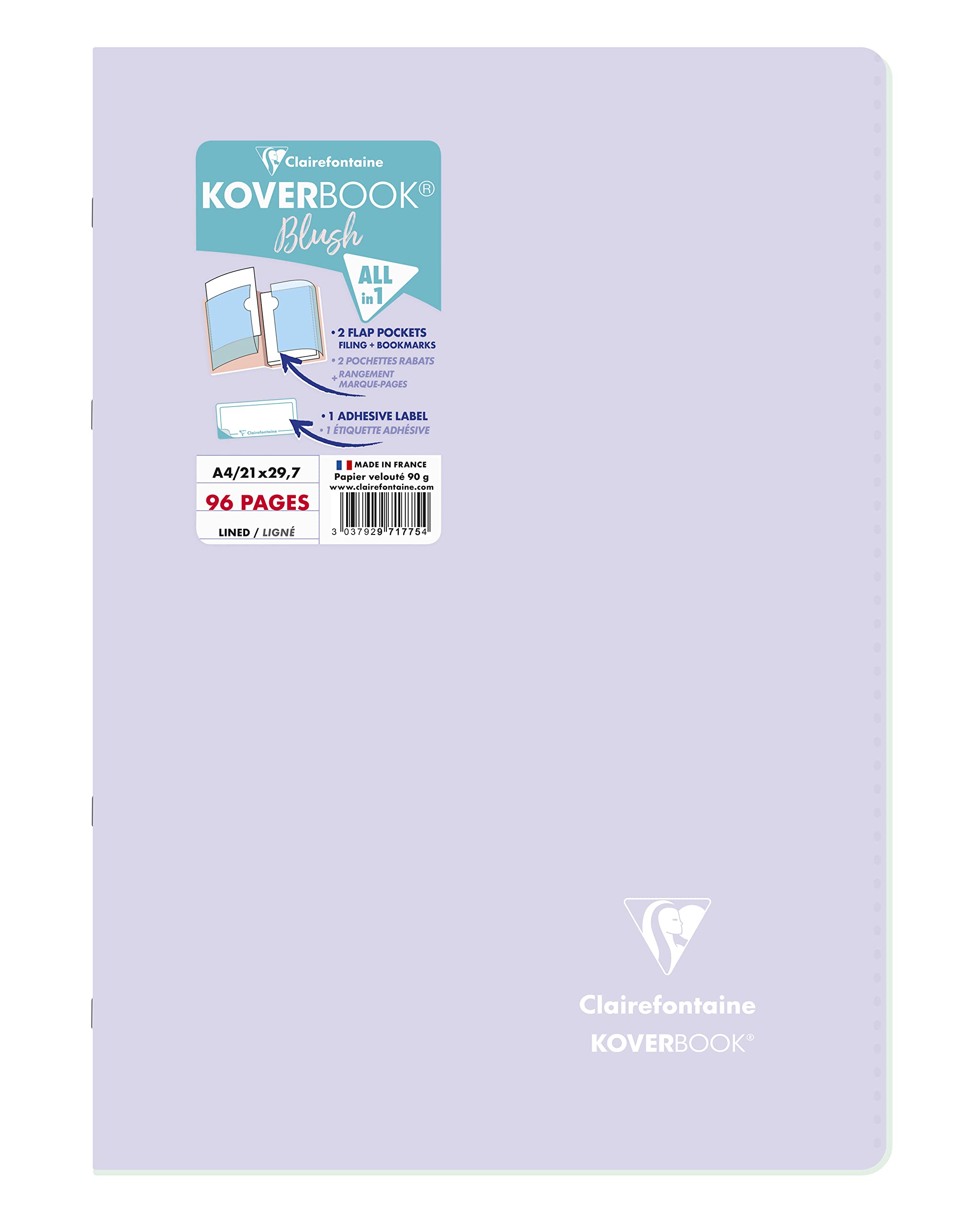 clairefontaine-koverbook-971779c-cahier-a4-lign-corail-96p image 8