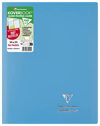 clairefontaine-koverbook-cahier-24x32-bleu-turquoise-90-g image 6