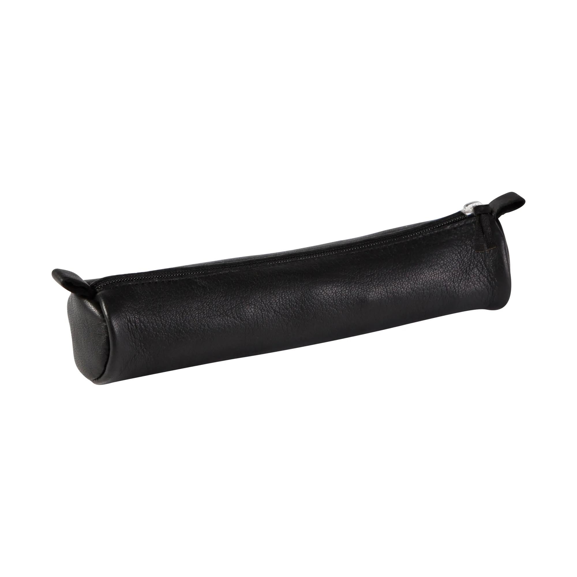 clairefontaine-age-bag-8324c-trousse-ronde-cuir-noir-18-cm image 1