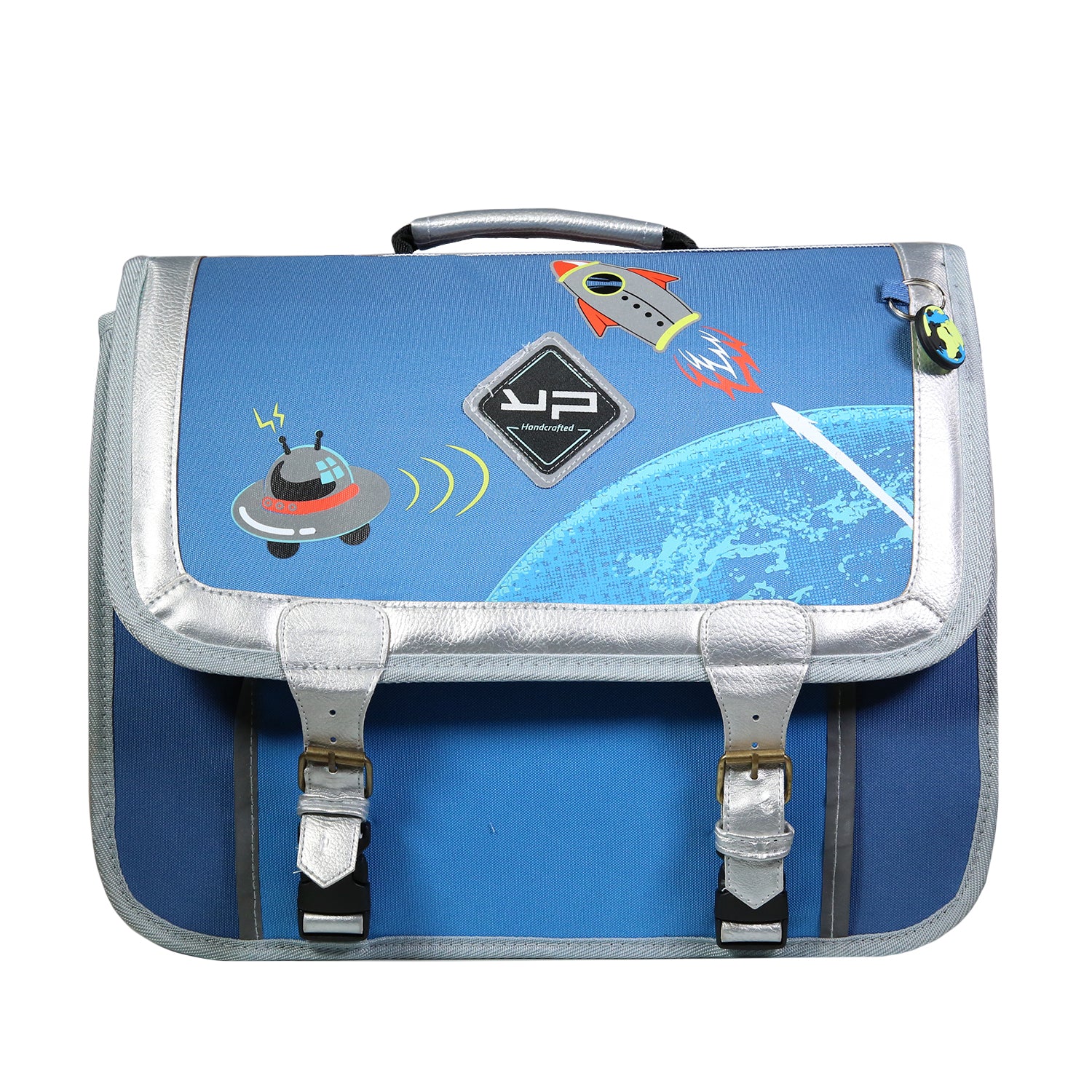 bodypack-objectif-lune-cartable-38-cm-recycl-primaire-bleu image 1