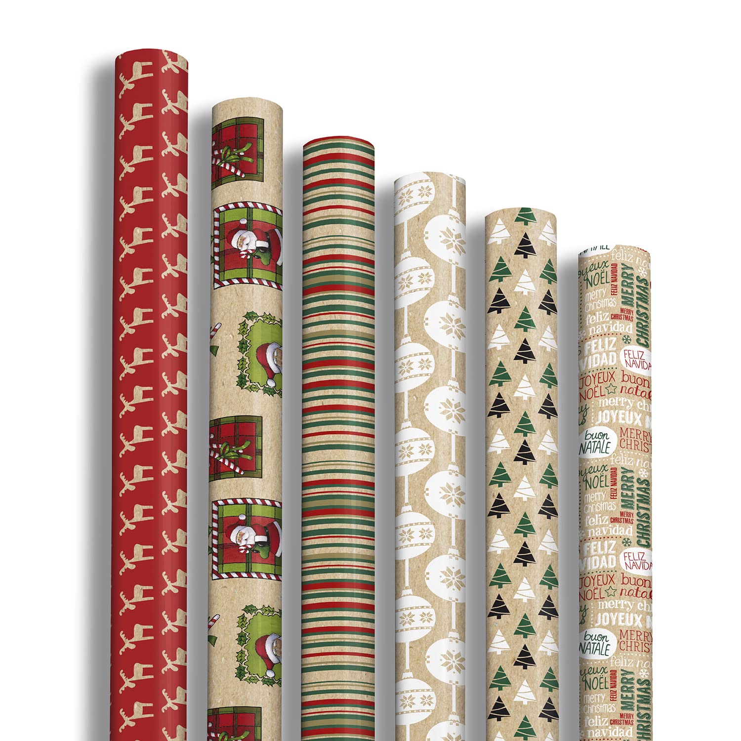 clairefontaine-tulip-papier-cadeau-kraft-pain-d-pices-12-rouleaux image 8