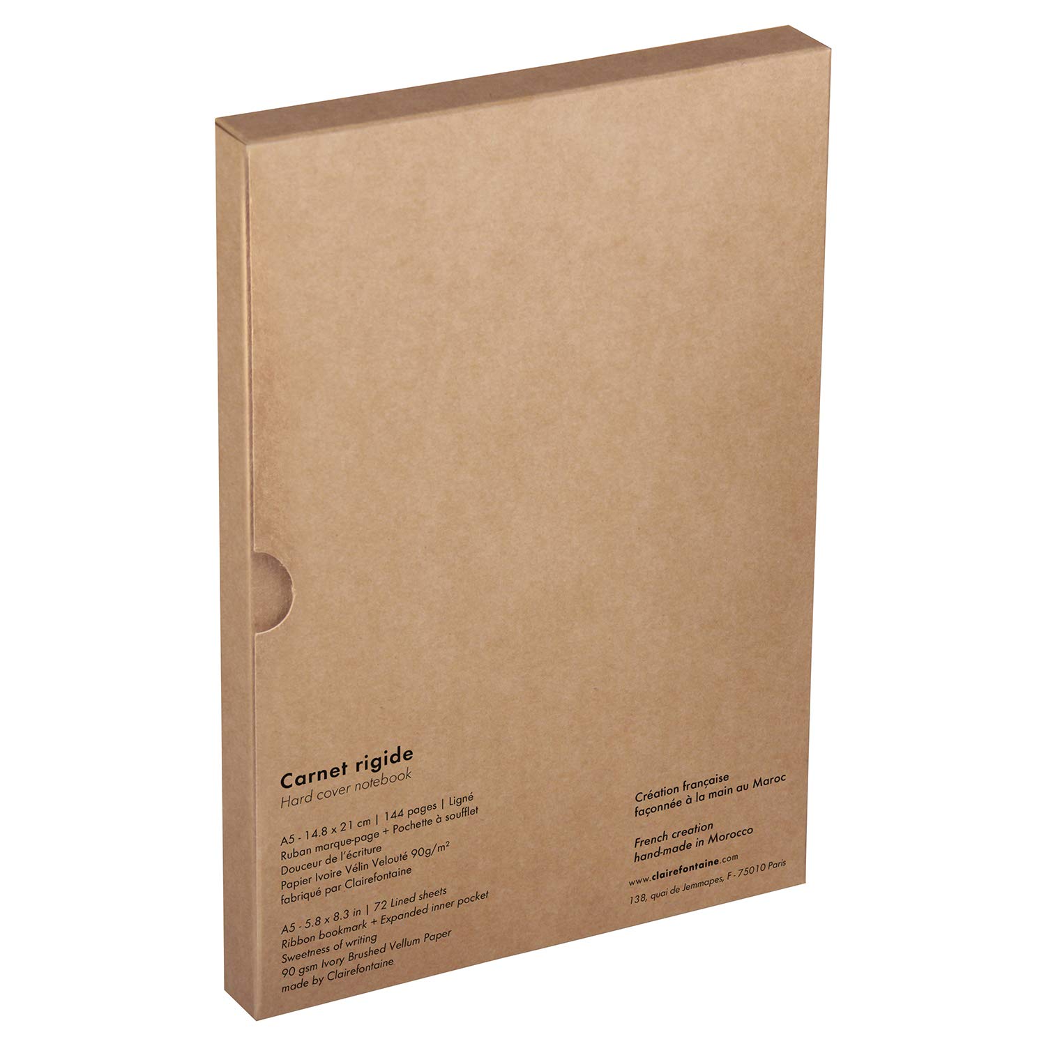clairefontaine-age-bag-400128c-carnet-cuir-a5-cerf-lign-144-pages image 3