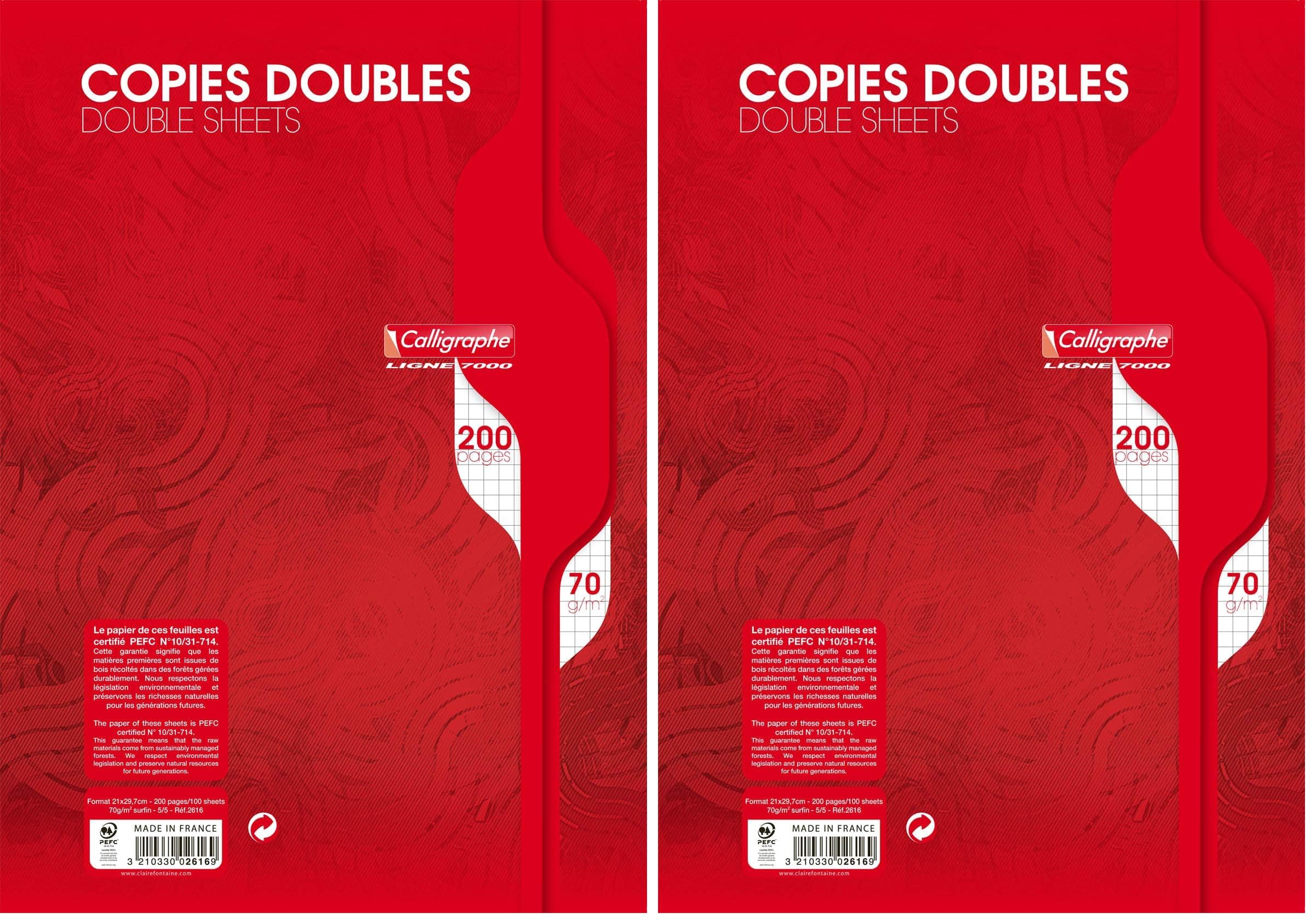 calligraphe-7000-2616-copies-doubles-a4-200-pages-petits-carreaux-70g image 4