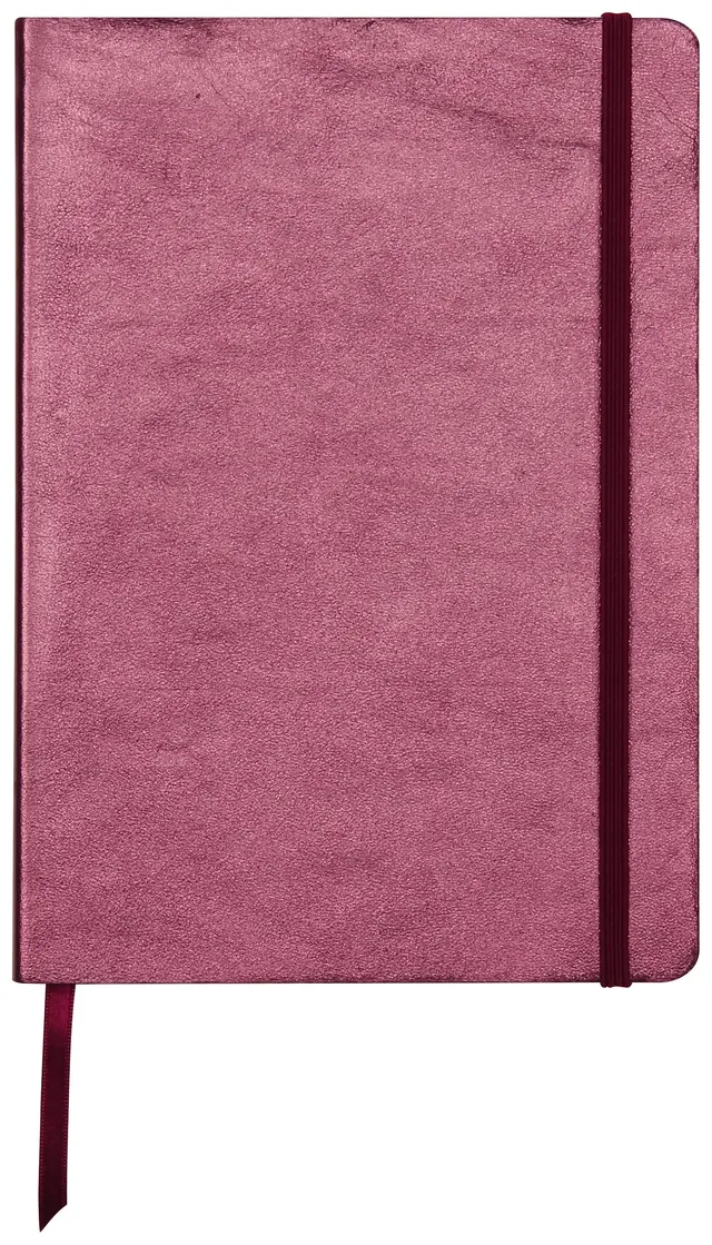 clairefontaine-age-bag-400093c-carnet-a5-cuir-cerise-lign image 1