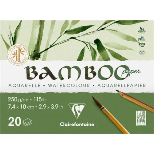clairefontaine-painton-bloc-aquarelle-bamboo-a7-lot-2 image 1