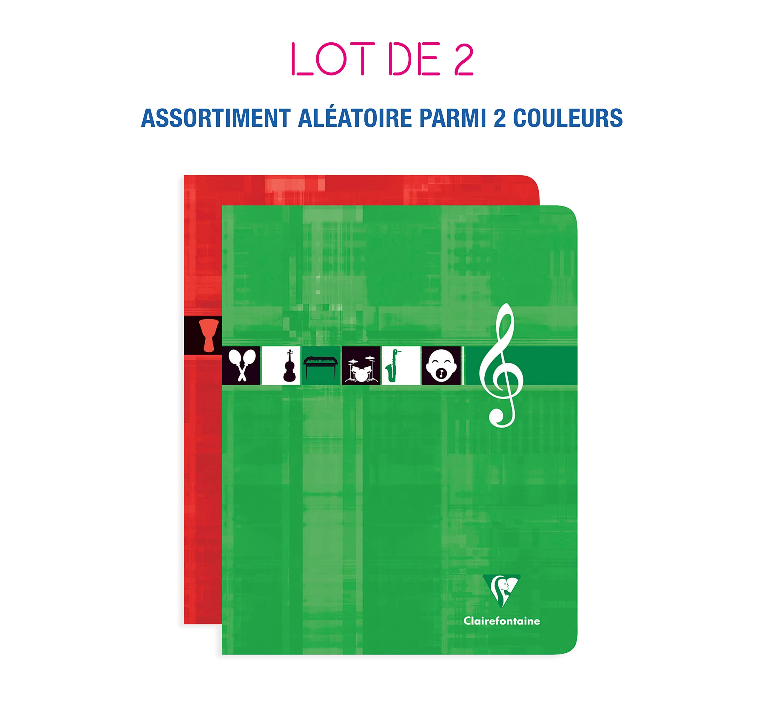 clairefontaine-63797amzc-lot-2-cahiers-musique-17x22-cm-56p image 2
