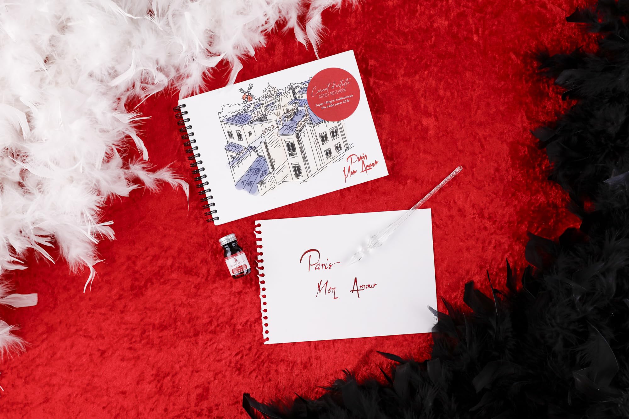 clairefontaine-moulin-rouge-carnet-dessin-a5-paysage-21x14-8cm-180g image 3