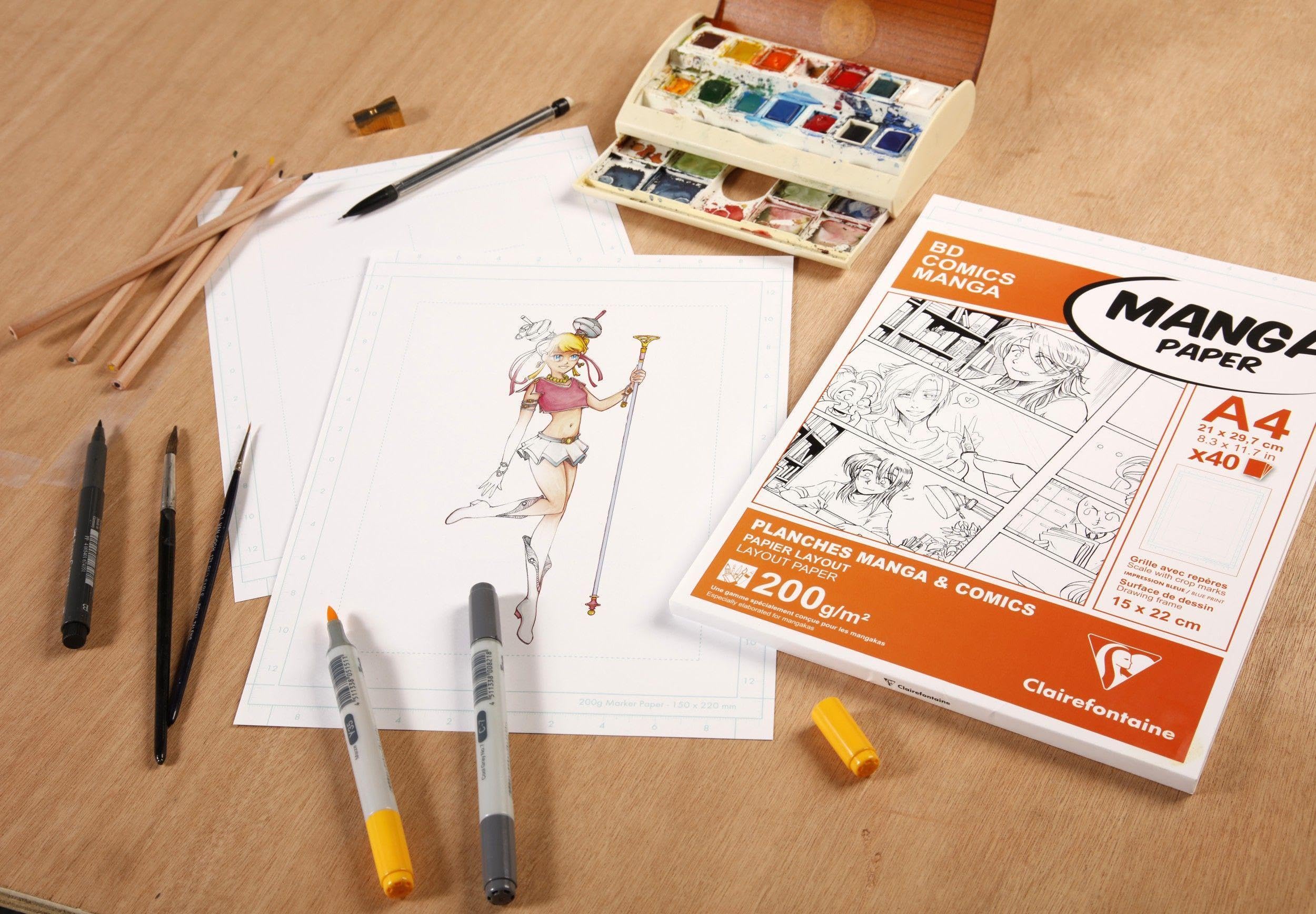 clairefontaine-painton-94044c-papier-manga-a4-uni-200g-x40 image 6
