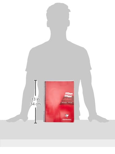 clairefontaine-europa-5805z-cahier-spirale-a4-lign-rouge-180p image 8