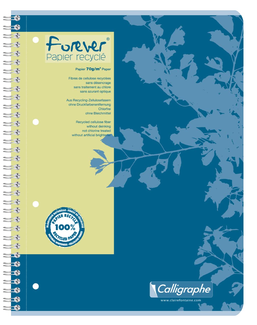 clairefontaine-calligraphe-17428c-cahier-spirale-lign-recycl image 1