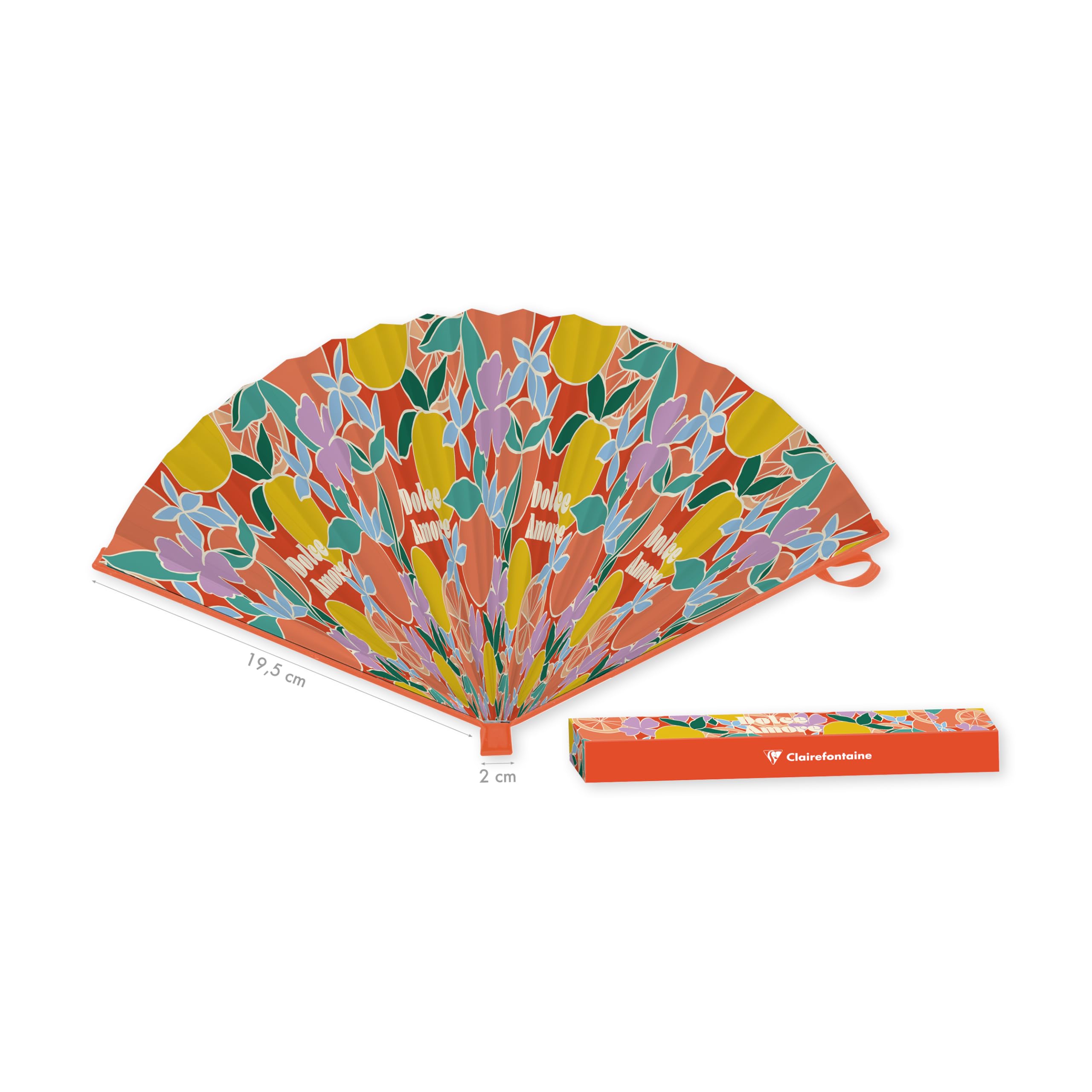 clairefontaine-dolce-amore-ventail-carton-agrumes-19-5-cm image 2