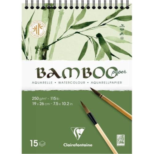 clairefontaine-painton-bloc-spiral-bamboo-19x26-lot-4 image 1